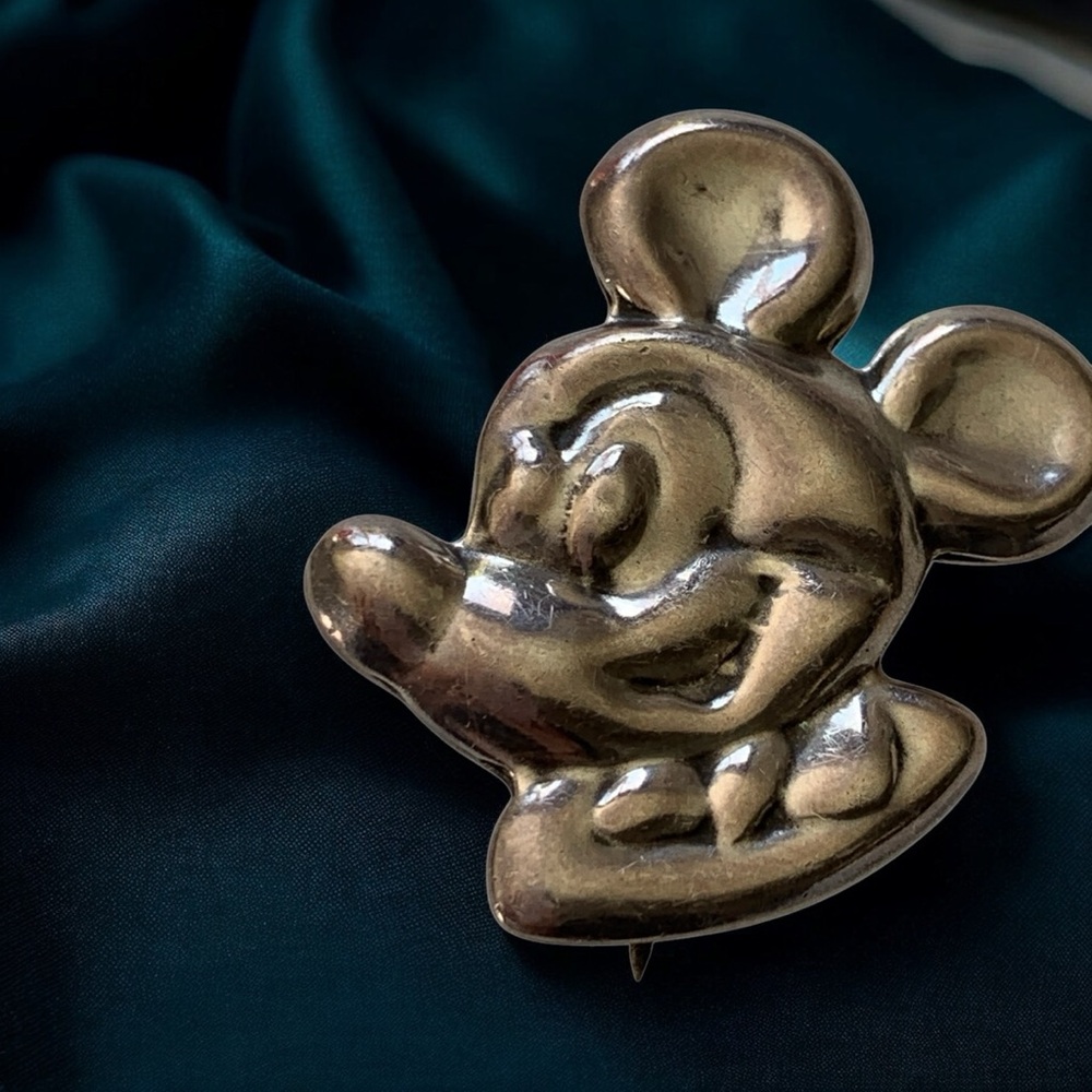 Vintage Sterling Mickey Mouse Brooch